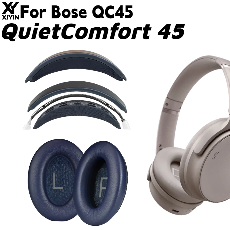 Bose Headphone Qc45 - Ersatz-Ohrpolster aus Memory-Schaum zum Aufstecken für