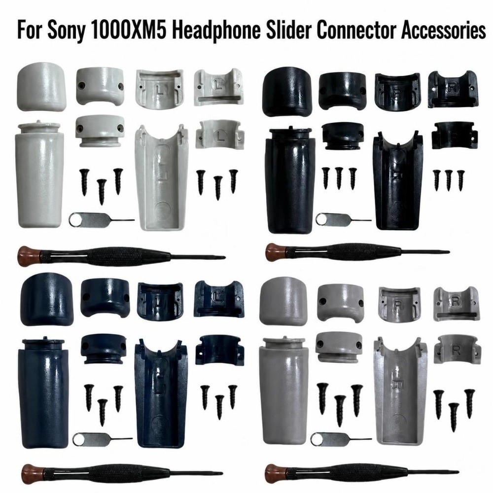 Sony Headphone Wh-1000Xm5 - Kunststoff-Kopfhörer-Scharnier-Reparaturset mit Demontagewerkzeug, Arm-Verbinder, Kopfhörerarm-Ersatzteil für