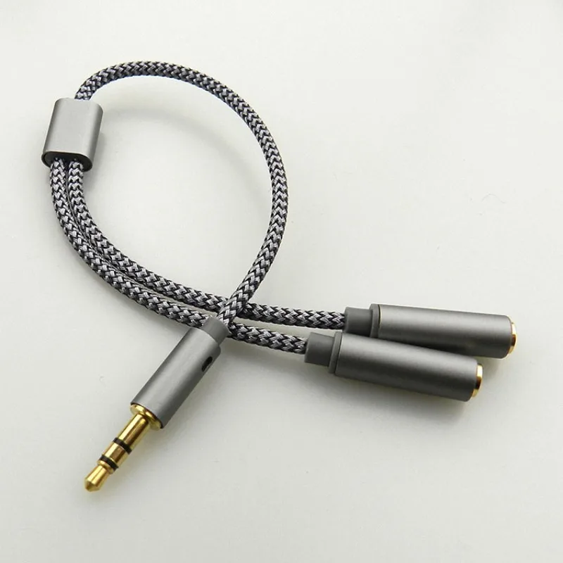 Earphone Splitter Jack - 3,5-mm-Audio-Splitter, 1 Stecker auf 2 Buchsen,