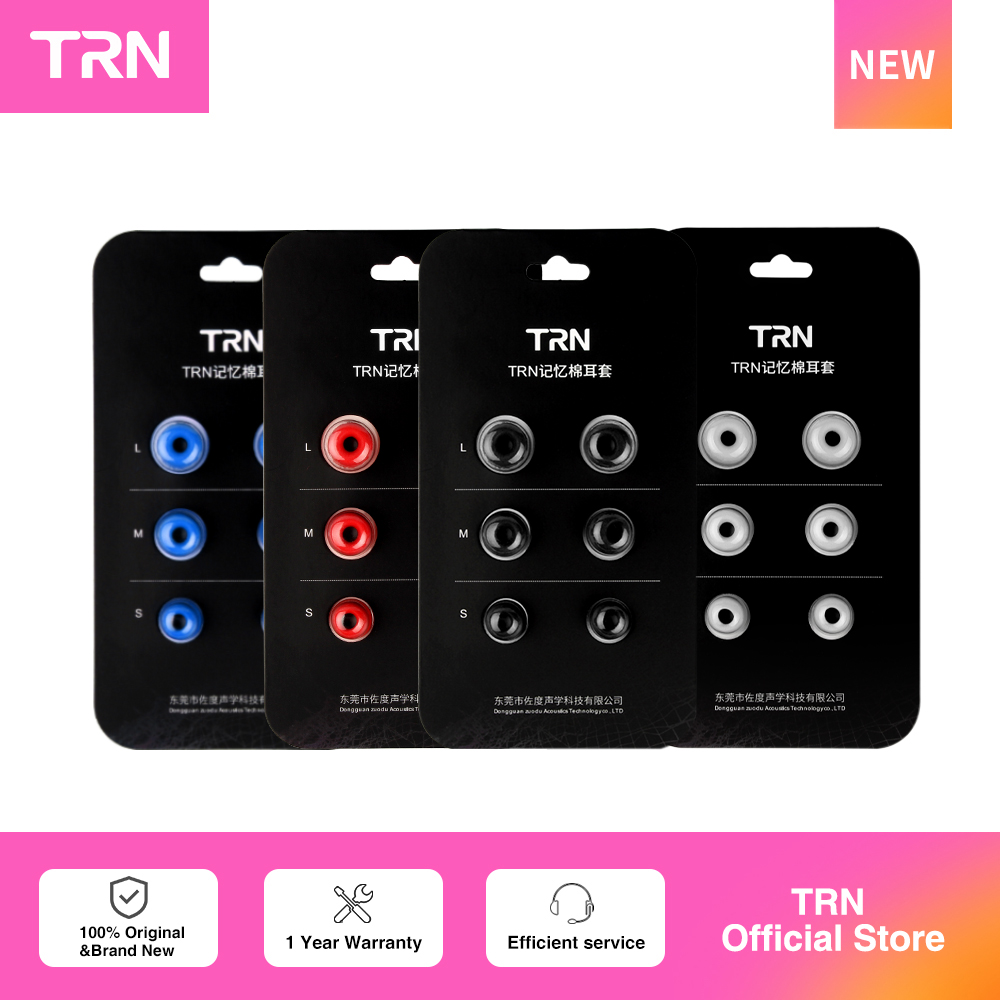 Earphone Foam Tip - TRN 3 Paar (6 Stück) Kopfhörer-Ohrenschützer