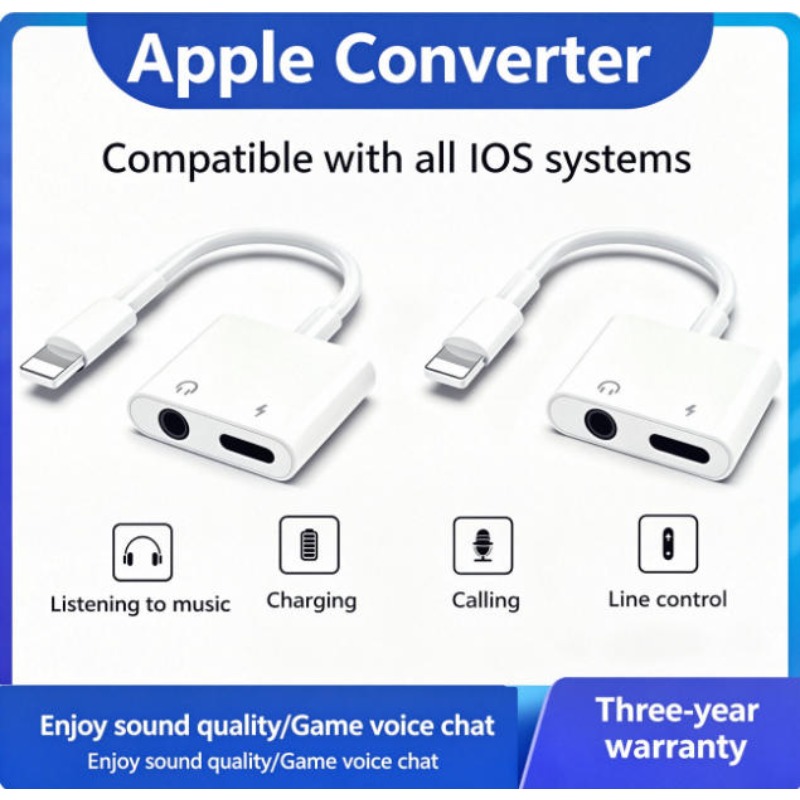 Earphone Splitter Jack - Audio-Adapter für iPhone 14 13 12