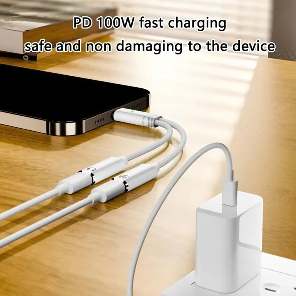 USB-C-Splitter 2-in-1 Kopfhöre – Earphone Splitter Jack Bewertung und Preis