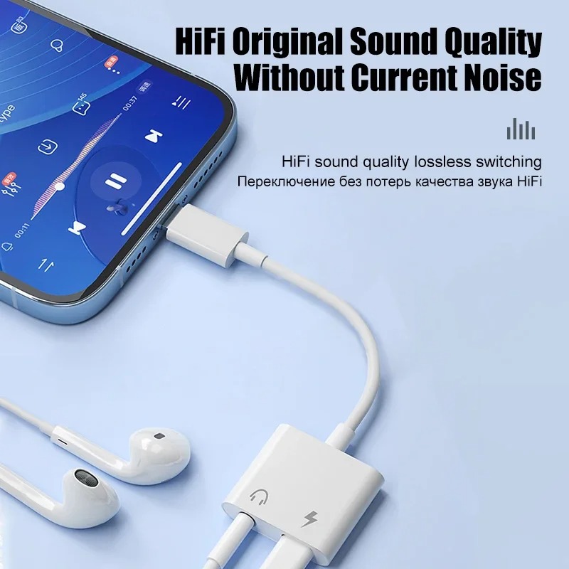 Audio-Adapter für iPhone 14 13 – Earphone Splitter Jack Bewertung und Preis